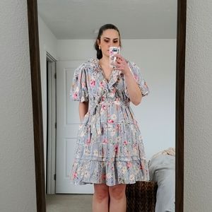 Piper and Scoot NWT Size Large eyelet floral Dress